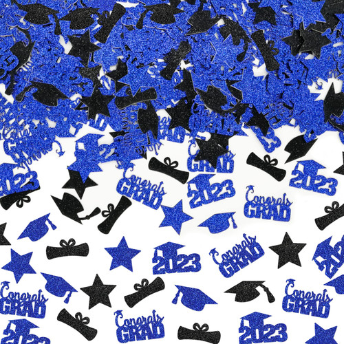 Blue Graduation Confetti 2023 Graduation Party Decorations 2023 Graduation Table Decorations Class of 2023 Graduation Confetti Graduation 2023 Confetti