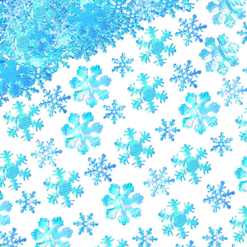 1000 Pieces Christmas Snowflake Confetti Decoration Shimmer Snowflakes Glitter Cake Table Confetti with Iridescent Finish for Xmas Wonderland Winter Frozen Party, 3 Sizes (Blue) 1000 Pieces Christmas Snowflake Confetti Decoration Shimmer Snowflakes Glitter Cake Table Confetti with Iridescent Finish for Xmas Wonderland Winter Frozen Party, 3 Sizes (Blue)