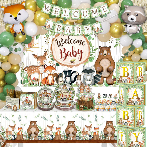 265PCS Woodland Animals Baby Shower Decorations Woodland Creatures Baby Shower Decorations Woodland Theme Baby Shower Plates Decorations Woodland Baby Shower Banner Woodland Baby Shower Cupcake Topper Woodland Baby Shower Supplies 265PCS Woodland Animals Baby Shower Decorations Woodland Creatures Baby Shower Decorations Woodland Theme Baby Shower Plates Decorations Woodland Baby Shower Banner Woodland Baby Shower Cupcake Topper Woodland Baby Shower Supplies