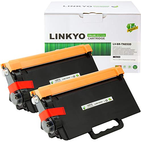 LINKYO Compatible Toner Cartridge Replacement for Brother TN850 TN-850 TN820 (Black, 2-Pack, Value Edition) LINKYO Compatible Toner Cartridge Replacement for Brother TN850 TN-850 TN820 (Black, 2-Pack, Value Edition)