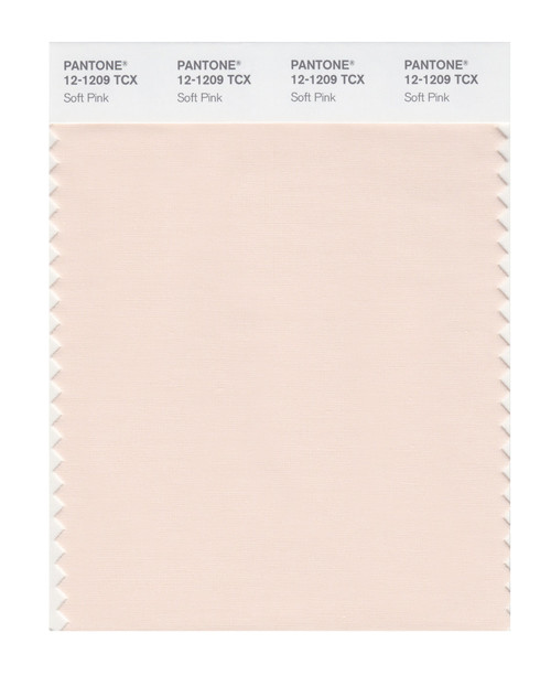 PANTONE Smart 12-1209X Color Swatch Card, Soft Pink