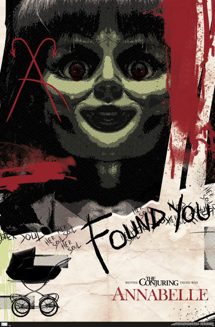 Trends International Annabelle - Found You Wall Poster, 14.725" x 22.375", Premium Unframed Version