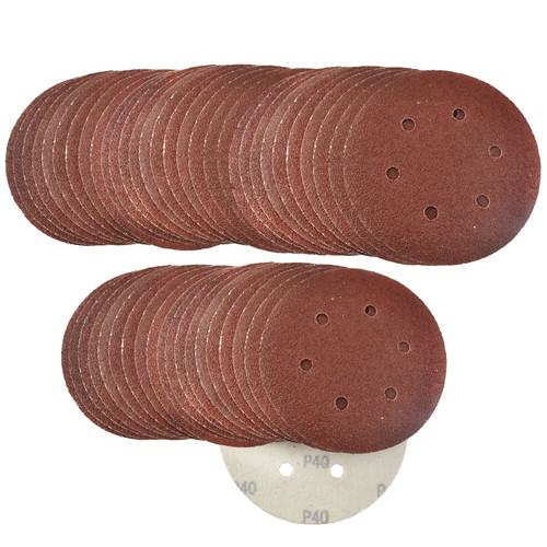Hook/Loop Sanding Abrasive Discs Orbital DA Palm Sander 50PK 150mm P40 AT370