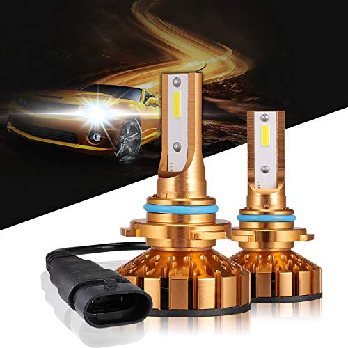 9006/HB4 LED Headlight Bulbs 50W 10000 Lumens 6000K Xenon White Extremely Bright COB Chips Error-free Led Conversion Kit Motorcycle and Car Headlight by Max5-2 Yr Warranty