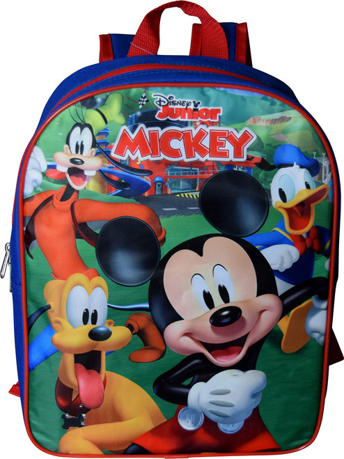 Group Ruz Mickey Mouse 15" Backpack (Royal Blue-Red)