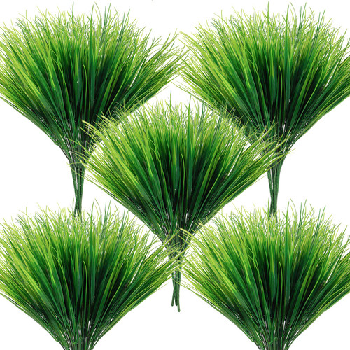 Ageomet 6 Bundles Fake Plants Outdoor, Artificial Fake Grass Plants Flowers, UV Resistant Fake Bushes Plastic Artificial Greenery Shrubs, Faux Greenery for House Garden Patio Front Porch Indoor Decor Ageomet 6 Bundles Fake Plants Outdoor, Artificial Fake Grass Plants Flowers, UV Resistant Fake Bushes Plastic Artificial Greenery Shrubs, Faux Greenery for House Garden Patio Front Porch Indoor Decor