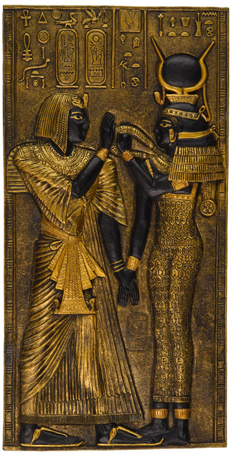 Design Toscano WU68184 Egyptian Temple Stele Plaque: Isis,Black and Gold,10 Inch Design Toscano WU68184 Egyptian Temple Stele Plaque: Isis,Black and Gold,10 Inch