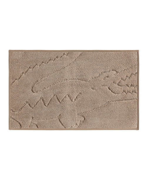 Lacoste Heritage Bath Rug, 32" x 20", 100% Polyester, Sand