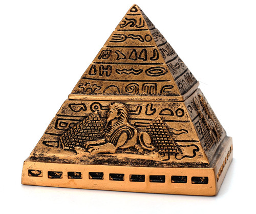 Pyramid Statue Egyptian Pyramid Decor for Home Pyramid Sculpture Egyptian Statue Culture Lovers Art Decoration (Brown) Pyramid Statue Egyptian Pyramid Decor for Home Pyramid Sculpture Egyptian Statue Culture Lovers Art Decoration (Brown)