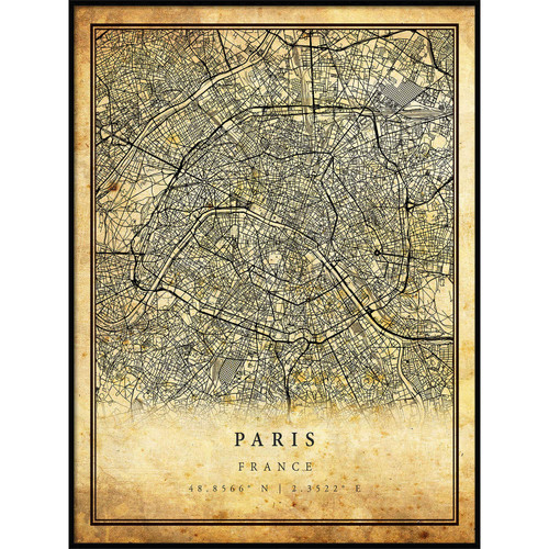 Paris map Vintage Style Poster Print | Old City Artwork Prints | Antique Style Home Decor | France Wall Art Gift | Antique map Art 11x14 Paris map Vintage Style Poster Print | Old City Artwork Prints | Antique Style Home Decor | France Wall Art Gift | Antique map Art 11x14