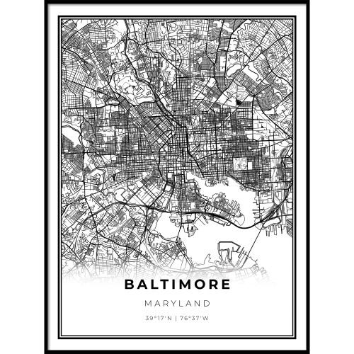 Skanndi Downtown Baltimore Map Print, Maryland MD USA Map Art Poster, Modern Wall Art, Street Map Artwork 9x11 Skanndi Downtown Baltimore Map Print, Maryland MD USA Map Art Poster, Modern Wall Art, Street Map Artwork 9x11