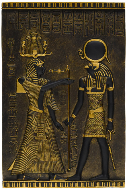 Design Toscano WU68176-Parent Egyptian Temple Stele Horus Plaque,Full Color Design Toscano WU68176-Parent Egyptian Temple Stele Horus Plaque,Full Color