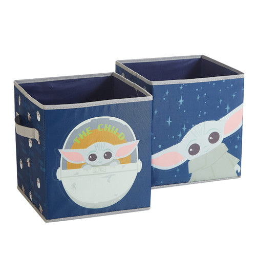 Idea Nuova Star Wars: The Mandalorian Featuring The Child Glow in The Dark 2 Pack Storage Cube