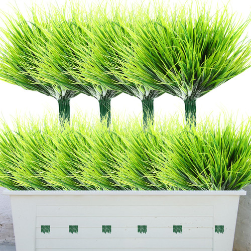 Retrowavy 25 Bundles Artificial Grasses Plants Outdoor UV Resistant No Fade Fake 17.7 in Wheat Grass Artificial Shrubs Faux Plastic Grass Bushes Greenery for Indoor Home Garden Window Decoration Retrowavy 25 Bundles Artificial Grasses Plants Outdoor UV Resistant No Fade Fake 17.7 in Wheat Grass Artificial Shrubs Faux Plastic Grass Bushes Greenery for Indoor Home Garden Window Decoration