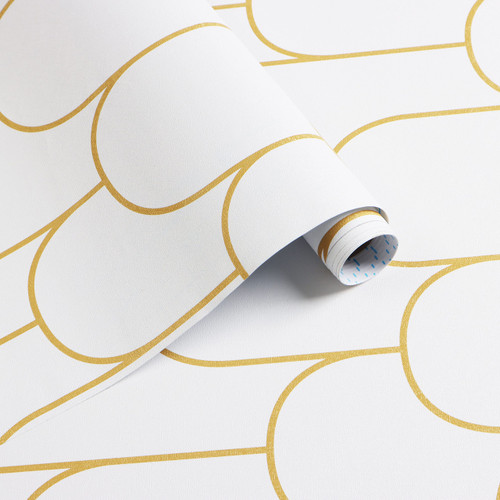 Yasinet White Contact Paper Geometric Stripe Wallpaper Peel Stick Modern White Gold Removable Paper Self Adhesive Wallpaper Decorative Wall Countertop Cabinet Furniture Vinyl Film 17.3''x118'' Yasinet White Contact Paper Geometric Stripe Wallpaper Peel Stick Modern White Gold Removable Paper Self Adhesive Wallpaper Decorative Wall Countertop Cabinet Furniture Vinyl Film 17.3''x118''