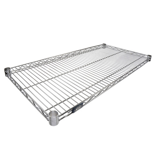Nexel Additional Wire Shelf for Wire Shelving Units, 600-800 lb Capacity, 21" W x 24" L, Chrome Finish, (S2124C)