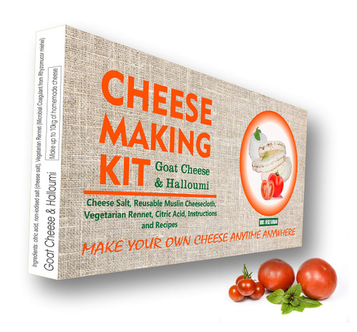 Goat Cheese and Halloumi Cheese Making Kit Great Gift Present For All Occasions Contains Rennet b4k