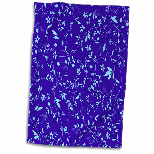 3D Rose Pretty Light Flower Flourishes On A Bright Blue Background Hand Towel, 15" x 22", Multicolor 3D Rose Pretty Light Flower Flourishes On A Bright Blue Background Hand Towel, 15" x 22", Multicolor