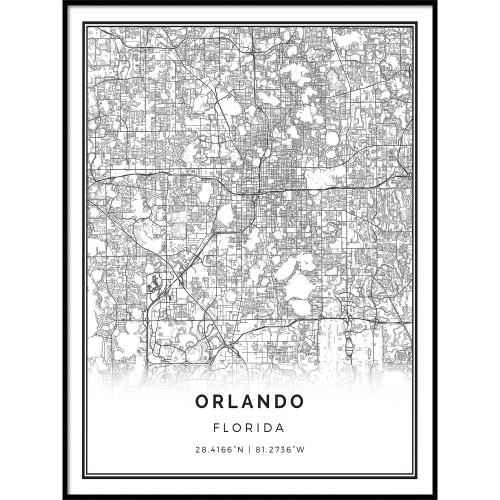 Squareious Orlando map Poster Print | Modern Black and White Wall Art | Scandinavian Home Decor | Florida City Prints Artwork | Fine Art Posters 11x14 Squareious Orlando map Poster Print | Modern Black and White Wall Art | Scandinavian Home Decor | Florida City Prints Artwork | Fine Art Posters 11x14