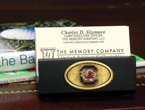 The Memory Company NCAA University of South Carolina Official Black Business Card Holder, Multicolor, One Size
