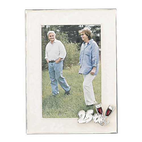 Elegance Silver 25TH Anniversary Frame - Picture Frame