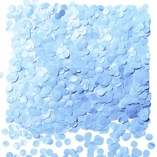 Light Blue Metallic Foil Round Table Confetti Decor Circle Dots Mylar Table Scatter Confetti Under the Sea Baby Shower Ocean Birthday Wedding Engagement Anniversary Party Confetti Decorations, 60g