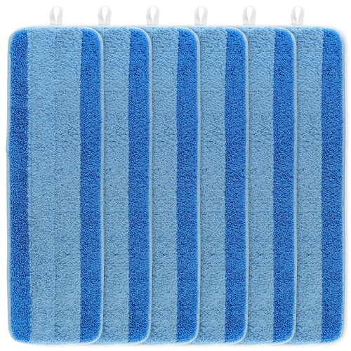 Mop Pads for Bona - 6 Pack Microfiber Cleaning Pad for Bona Hardwood Floor Cleaner 18 Inch Washable & Reusable Refills Mop Pads for Bona - 6 Pack Microfiber Cleaning Pad for Bona Hardwood Floor Cleaner 18 Inch Washable & Reusable Refills