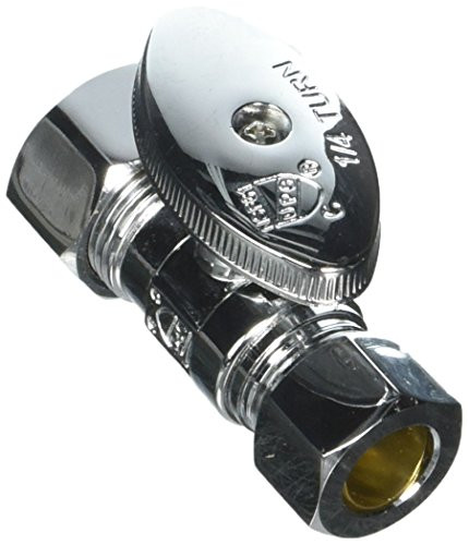 Jaclo 623-8-PCH Straight Pattern O.D. Compression x 1/2" O.D. Compression Valve with Oval Handle, 5/8", Polished Chrome
