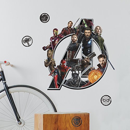 RoomMates Avengers Infinity War Logo Peel and Stick Giant Wall Decals