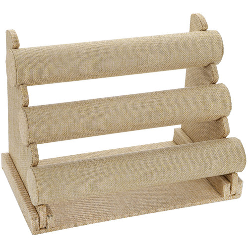 Okllen 3 Tiers Bracelet Holder, Jewelry Organizer Bracelet Bangle Display Stand, Detachable Jewelry Holder Rack for Watch, Necklace, Earring, Hairband, Linen Okllen 3 Tiers Bracelet Holder, Jewelry Organizer Bracelet Bangle Display Stand, Detachable Jewelry Holder Rack for Watch, Necklace, Earring, Hairband, Linen