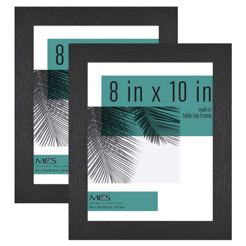 MCS Studio Gallery Frame, Black Woodgrain, 8 x 10 in , 2 pk