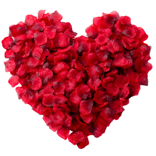 Mr. Pen- Rose Petals, Dark Red, 1000 Pcs, Rose Petals for Wedding, Artificial Rose Petals, Red Rose Petals for Romantic Night, Flower Petals, Red Rose Petals, Fake Rose Petals, Valentine Decor