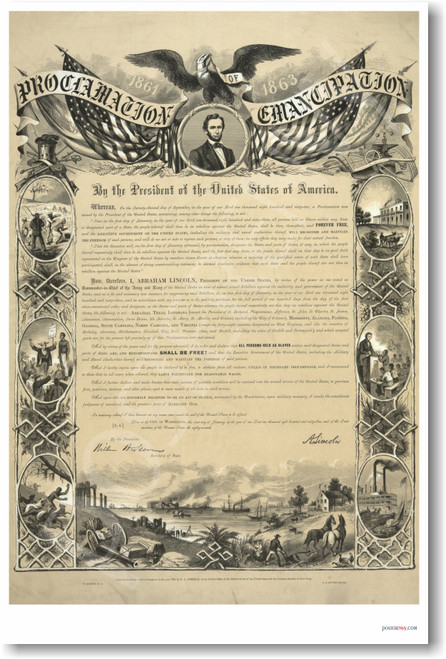 The Civil War: Emancipation Proclamation - Classroom Poster The Civil War: Emancipation Proclamation - Classroom Poster