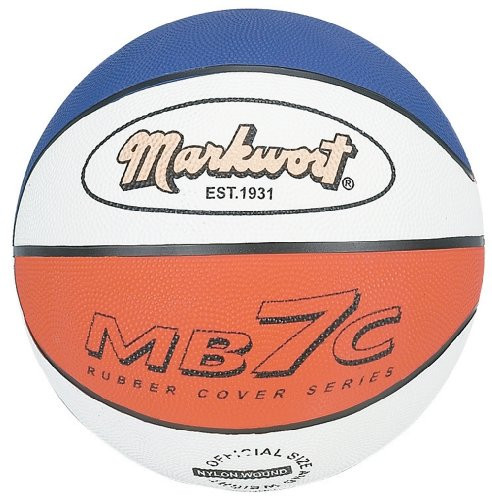 Markwort MB7 Series Rubber Basketball - Red/white/Blue