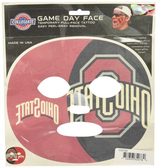 NCAA Kansas State Wildcats Game Day Face Temporary Tattoo, Large