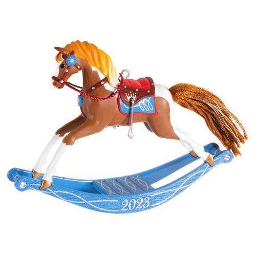 Hallmark Keepsake Christmas Ornament 2023, Rocking Horse Memories, Gifts for Kids