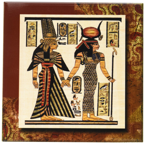 3dRose ct_99429_3 Ancient Egyptian Papyrus-Ceramic Tile, 8-Inch