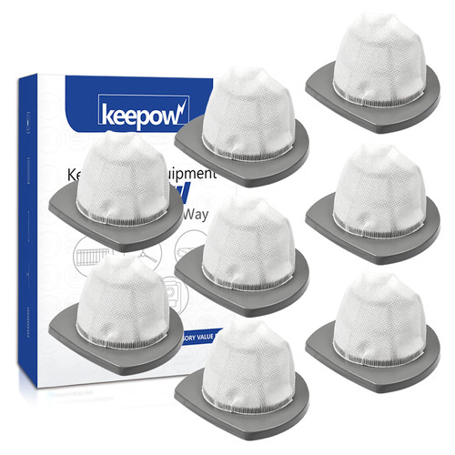 KEEPOW 2033 Vacuum Filter Compatible with Bissell Featherweight Stick Lightweight Bagless Vacuum 2033, 20331, 20333, 20336, 20339, 2033M (8 PACK)