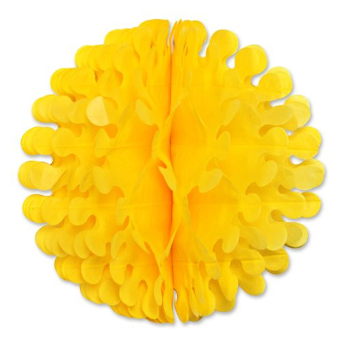 Beistle 1-Pack Tissue Flutter Ball, 19-Inch, Canary