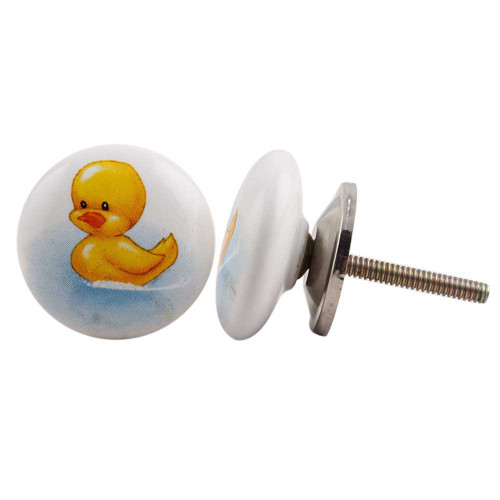 Indian Shelf 2 Pack Dresser Knobs | Multicolor Drawer Pulls | Cute Duck Flat Antique Dresser knobs | Ceramic Knobs for Drawer | Kids Cabinet Knobs | Kids Knobs | Knobs and Pulls