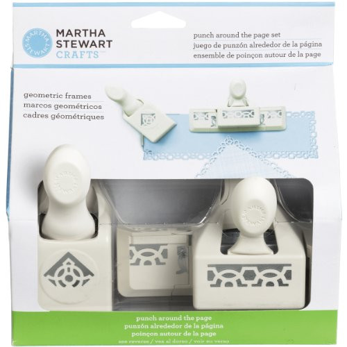 Martha Stewart Crafts Around The Page Paper Punch, Geometric Frames Set