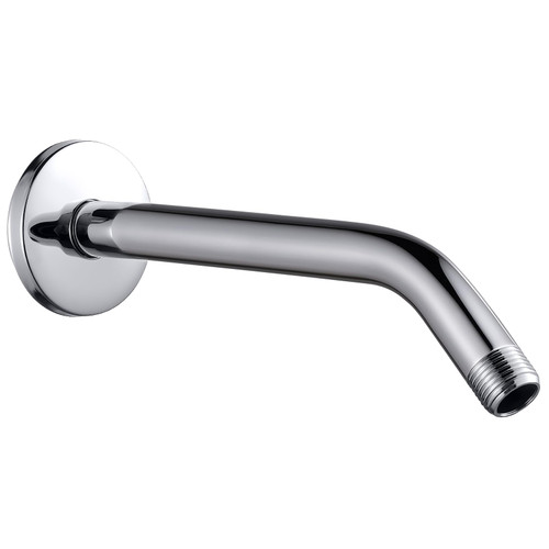 Cobbe Shower Arm with Flange and Teflon Tape, 10-Inches Wall Mounted Shower Pipe Arm 304 Stainless Steel Extension for Fixed Shower Head, Chrome Cobbe Shower Arm with Flange and Teflon Tape, 10-Inches Wall Mounted Shower Pipe Arm 304 Stainless Steel Extension for Fixed Shower Head, Chrome