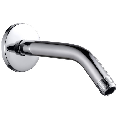 Cobbe Shower Arm with Flange and Teflon Tape, 6-Inches Wall Mounted Shower Pipe Arm 304 Stainless Steel Extension for Fixed Shower Head, Chrome Cobbe Shower Arm with Flange and Teflon Tape, 6-Inches Wall Mounted Shower Pipe Arm 304 Stainless Steel Extension for Fixed Shower Head, Chrome