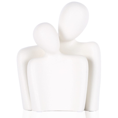 DOVDOV Ceramic Couple Statue, White Home Decoration, Abstract Figure Sculpture, Modern Decorative Home Statue, Romantic Decorations for Wedding Scene Decoration Aesthetics DOVDOV Ceramic Couple Statue, White Home Decoration, Abstract Figure Sculpture, Modern Decorative Home Statue, Romantic Decorations for Wedding Scene Decoration Aesthetics
