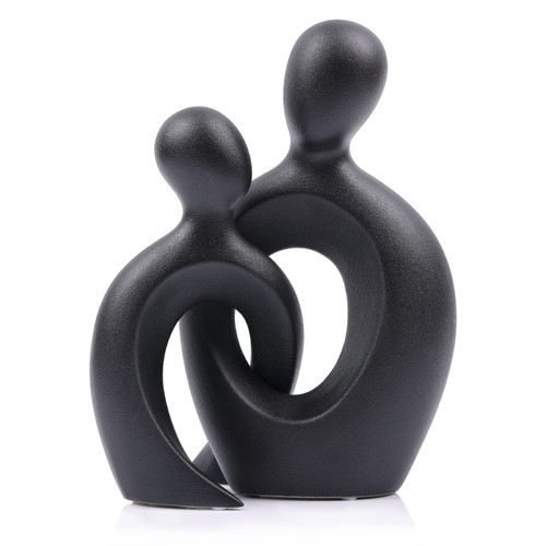 DOVDOV Ceramic Couple Statue, Modern Home Decor Statue, Black Home Decor, Romantic Snuggle Abstract Couple Art Sculpture, Black Living Room, Office, Bookshelf, Bedroom Decorations, DOVDOV Ceramic Couple Statue, Modern Home Decor Statue, Black Home Decor, Romantic Snuggle Abstract Couple Art Sculpture, Black Living Room, Office, Bookshelf, Bedroom Decorations,