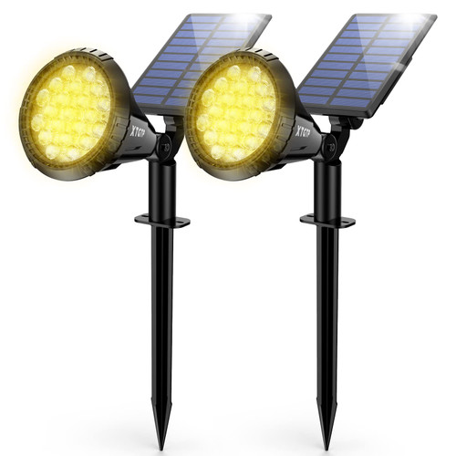 XTGTP Solar Spot Lights Outdoor,21 LEDs Solar Landscape Lights Auto On/Off with 3 Modes,IP67 Solar Yard Spotlight Wall Lights,2-in-1 Solar Outdoor Lights for Garden,Pathway,Pool,Warm White,2 Pack XTGTP Solar Spot Lights Outdoor,21 LEDs Solar Landscape Lights Auto On/Off with 3 Modes,IP67 Solar Yard Spotlight Wall Lights,2-in-1 Solar Outdoor Lights for Garden,Pathway,Pool,Warm White,2 Pack