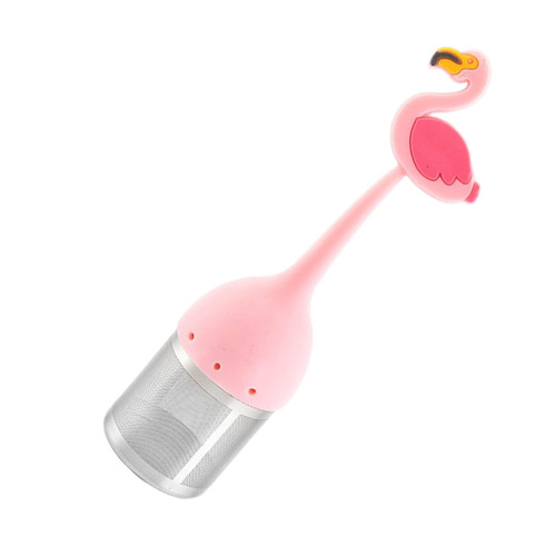 Tea Strainer Flamingo Shape Tea Infuser Silicone Tea Filter for Filtering Loose Leaf Tea
