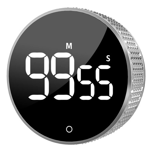 Digital Kitchen Timers, LFF Visual Timer with Large LED Display, Magnetic Countdown Countup Clock for Classrooms, Cooking, Studying, Teaching, Volume Adjustable Timer for Kids, Black