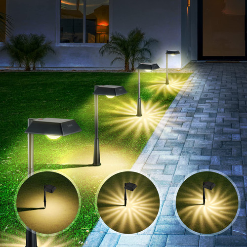 Linkind Solar Pathway Lights, 4 Pack Warm White Solar Landscape Lights, 200 Lumens Bright Solar Garden Lights, IP65 Waterproof Solar Path Lights Adjustable for Outdoor Walkway Driveway Yard Path Linkind Solar Pathway Lights, 4 Pack Warm White Solar Landscape Lights, 200 Lumens Bright Solar Garden Lights, IP65 Waterproof Solar Path Lights Adjustable for Outdoor Walkway Driveway Yard Path