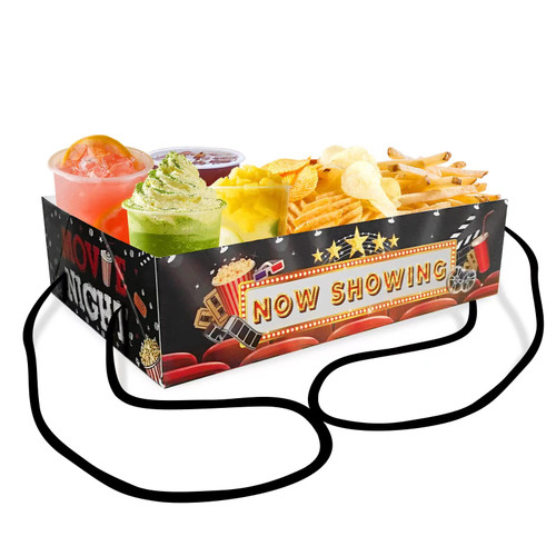 Movie Night Snack Trays Large 4 Corner Food Boxes Movie Night Party Supplies Cinema Serving Trays Paper Food Trays Cinema Party Favors Food Holder for Popcorn Drinks Theater Snack Trays Movie Night Snack Trays Large 4 Corner Food Boxes Movie Night Party Supplies Cinema Serving Trays Paper Food Trays Cinema Party Favors Food Holder for Popcorn Drinks Theater Snack Trays